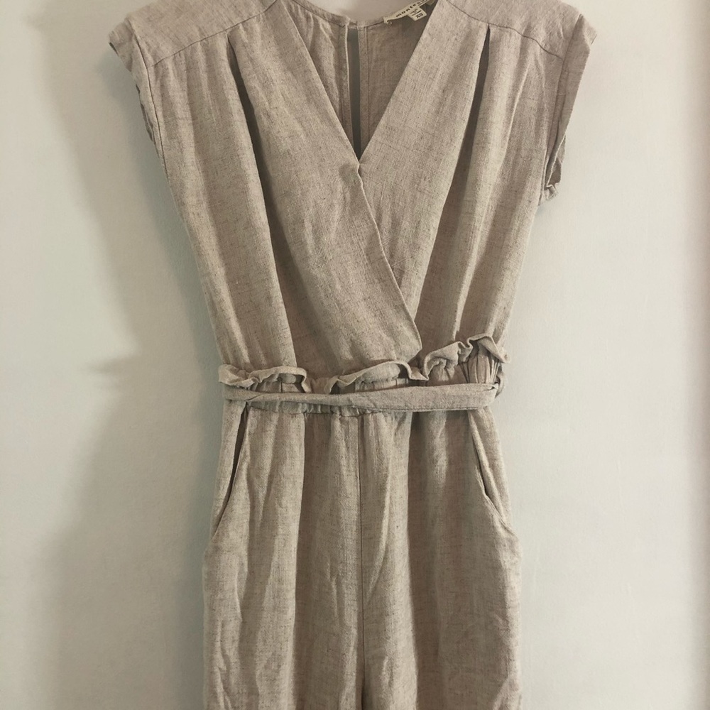 Monteau Linen Blend Jumpsuit - Picture 4 of 6